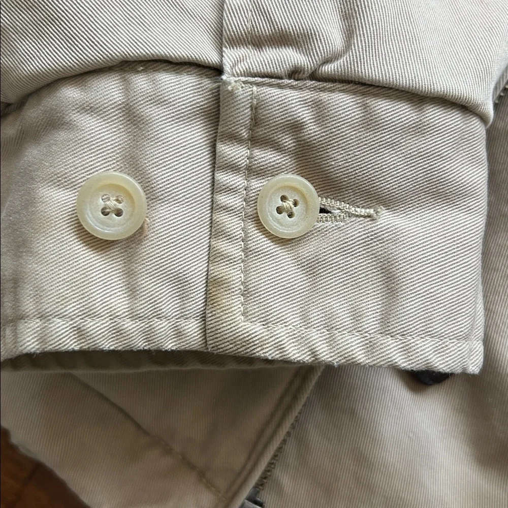 Polo Ralph Lauren Khaki Jacket Men’s 2XL Zip-Up Preppy Casual Plaid Lining​​​​
